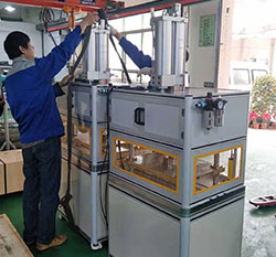 4臺氣液增壓機出貨啦，5噸高壓油壓出力型